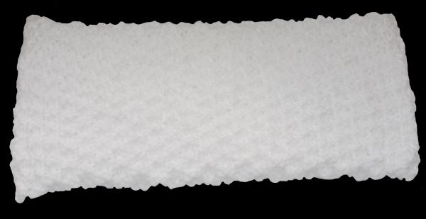 Hand knitted clutch / Evening bag in white